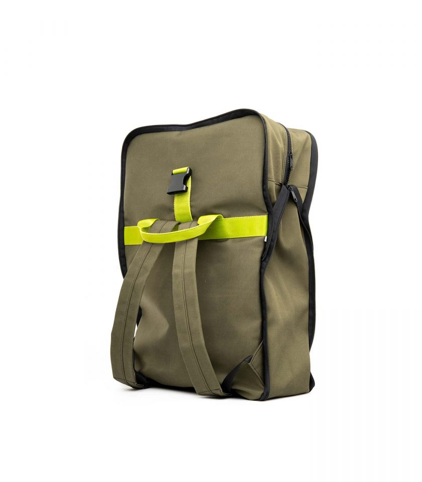 Extensible Green Backpack Quittobags Made in Italy