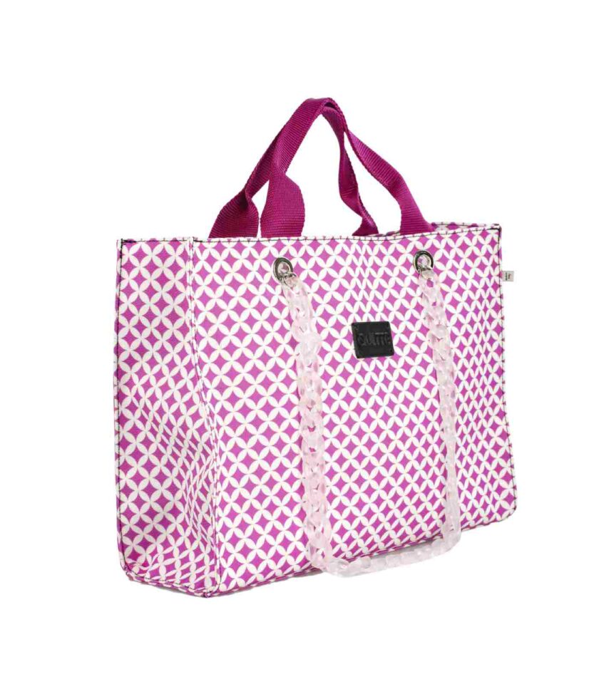 Tote rosa Quittobags Made in italy