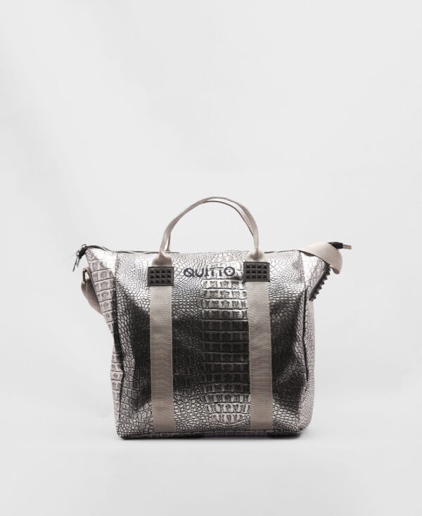 Borsa Pitocca Argento - Quitto Bags Borse Made in Italy